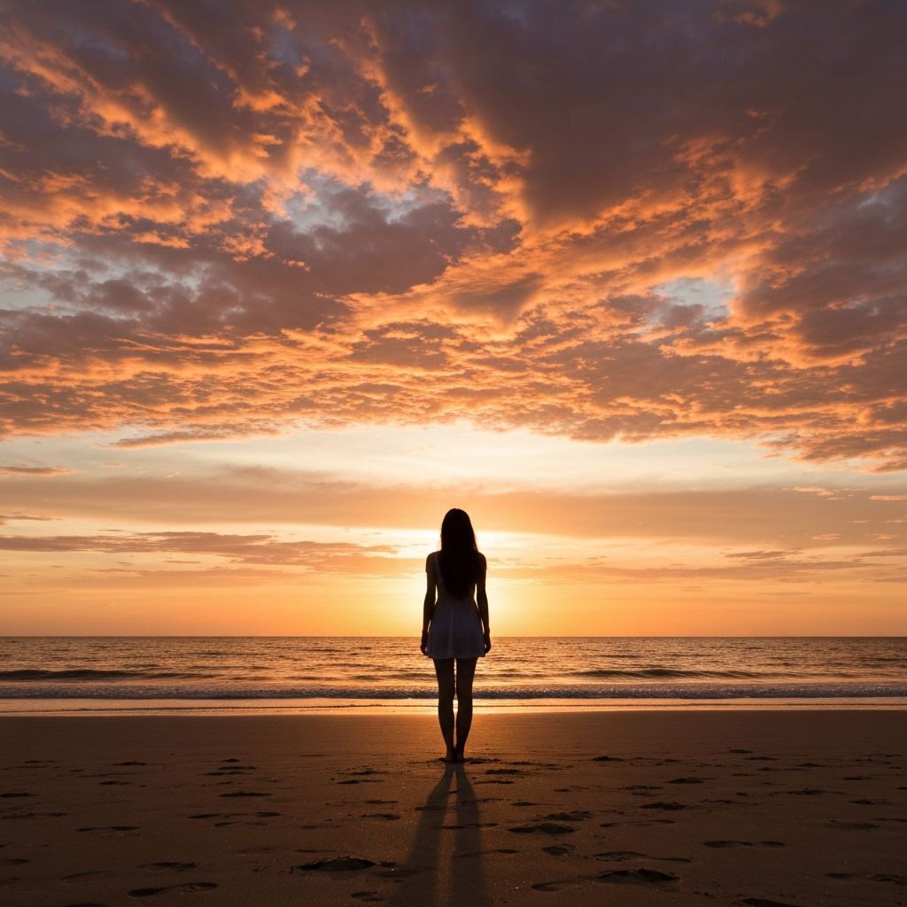 Silhouette at sunset